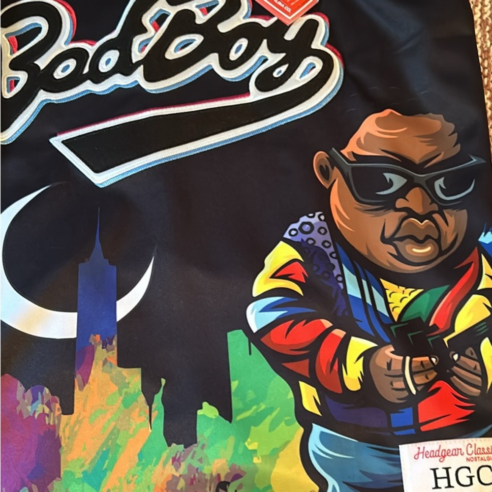 Notorious BIG bad boys basketball jersey size large